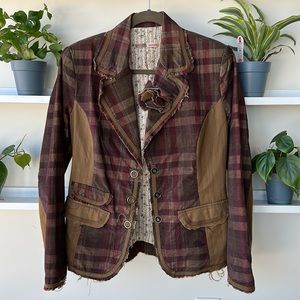 Muchacha Fun Plaid Blazer